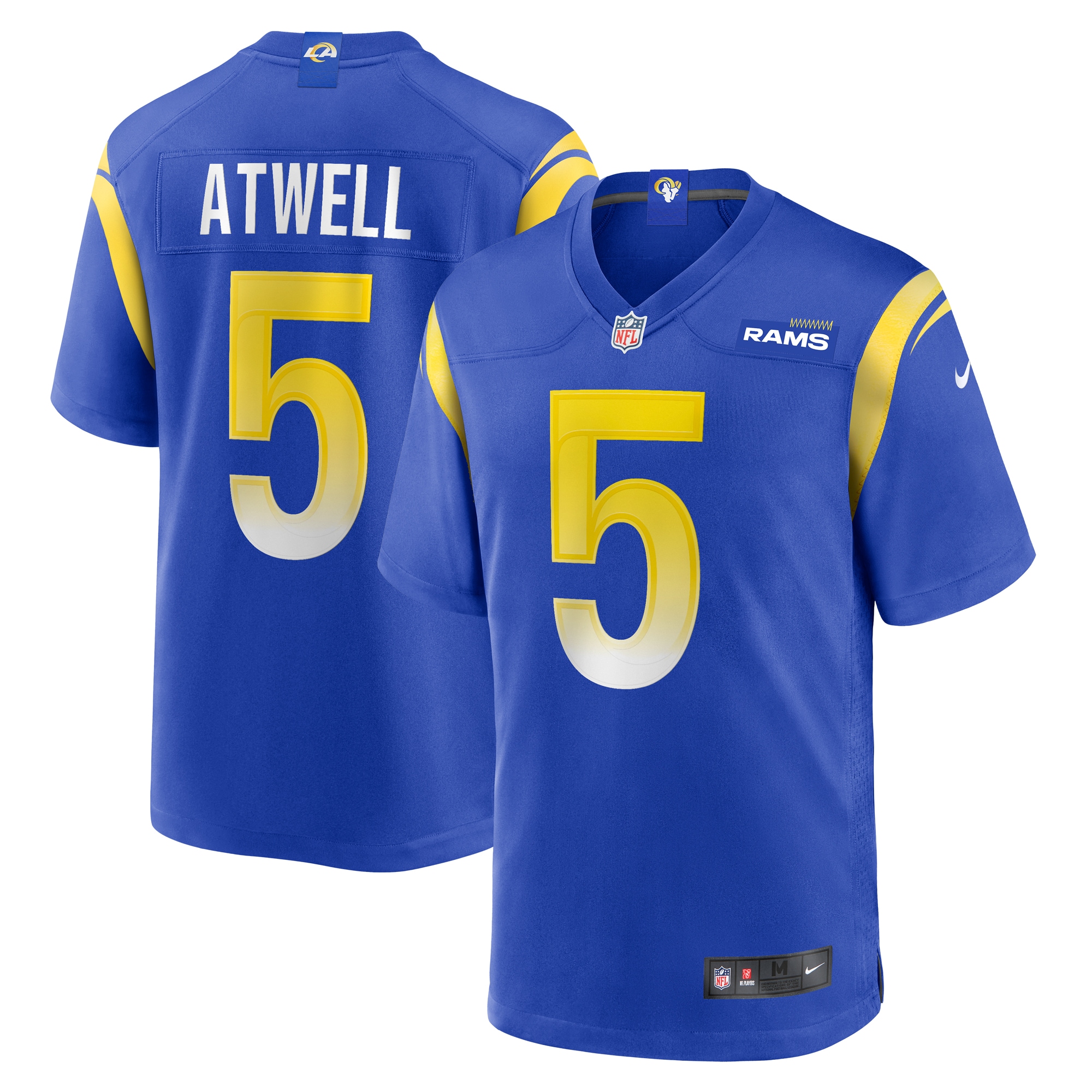 Tutu Atwell Los Angeles Rams Home Game Jersey – Royal