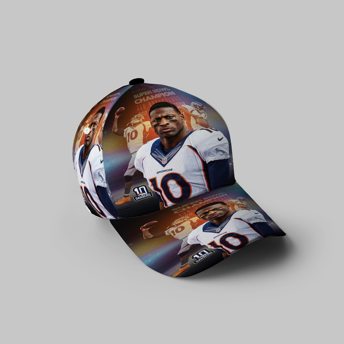 Denver Broncos Emmanuel Sanders3 3D Printing Baseball Cap Classic Hat