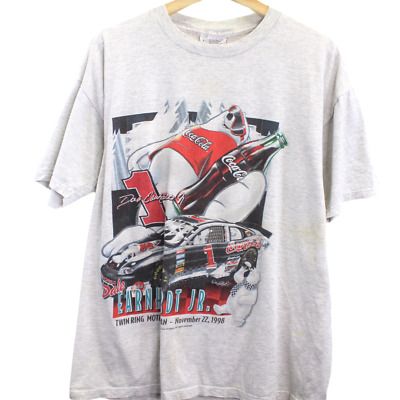 A236 Vintage Competitors View Dale Earnhardt Jr. Coca Cola ’98 Tee   T-shirt 6738