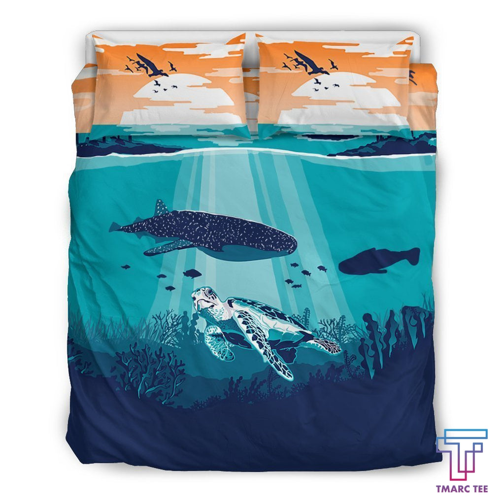 Tmarc Tee Hawaii Whale And Turtle Bedding Set – Ah