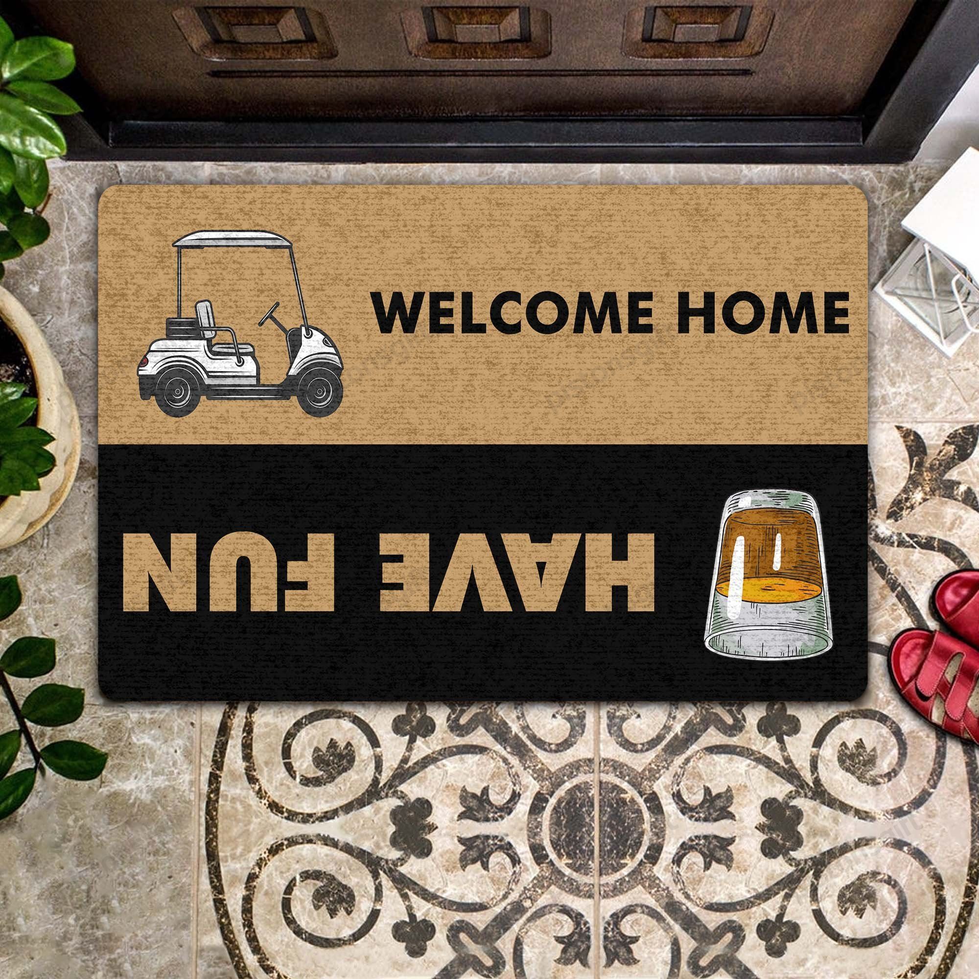 Rum- Have Fun & Welcome Home  All Over Printing Doormat