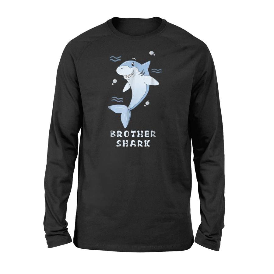 Brother Shark Funny Ocean Creature Family Long Sleeve T-Shirt