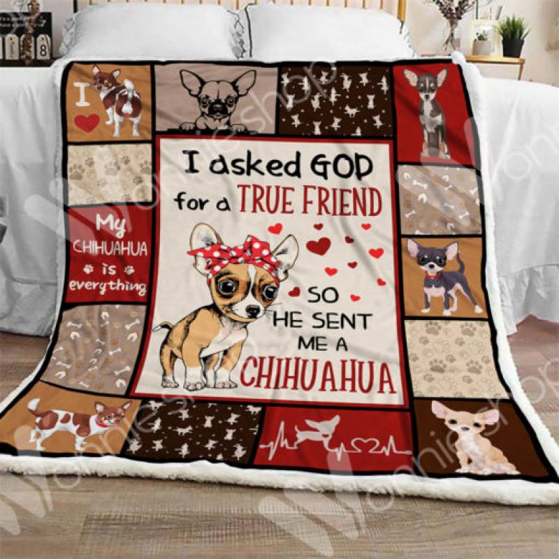 Chihuahua Dog Sherpa Blanket OCT3002 78O58_