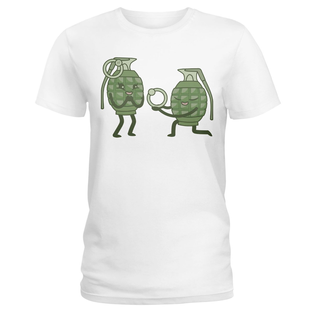 Funny Grenade Couple Ez16 2309 Ladies T-Shirt