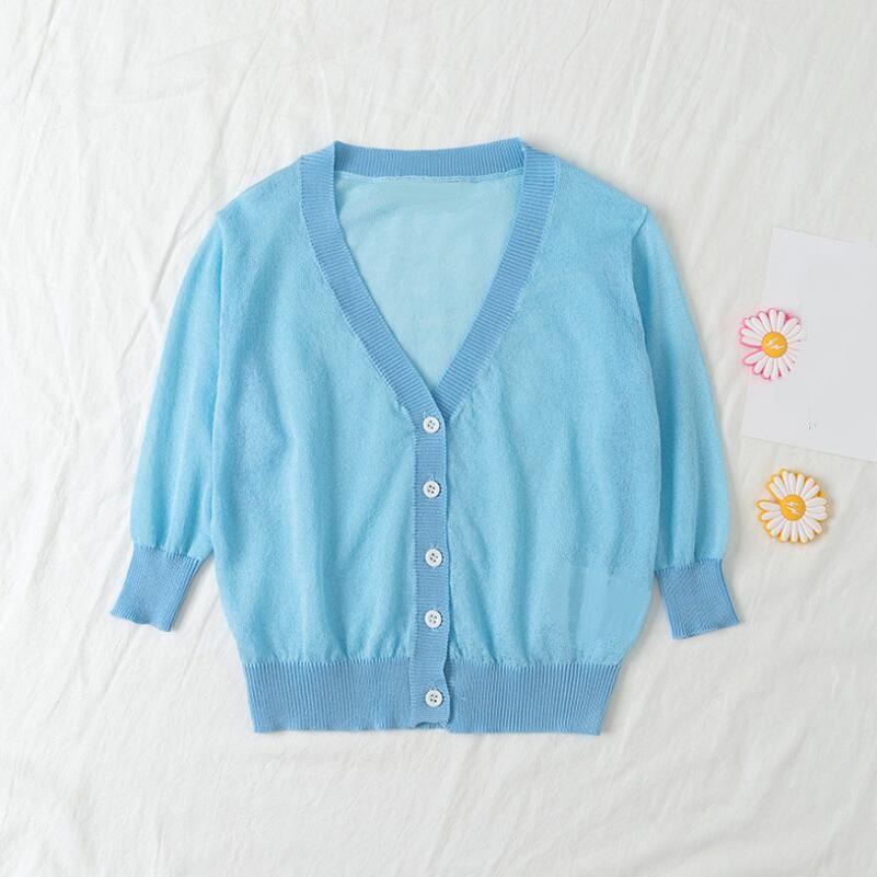 Candy Color Baby Toddler Clothes Kids Boys Girls Sweaters Cardigan Knitted Thin Coat Children Outerwear Girl Boy Kids Cardigans alx