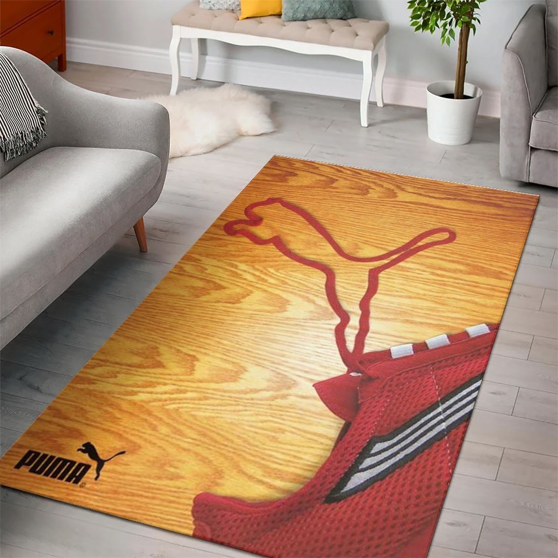 Puma Logo Collection Area Rugs Living Room Carpet Floor Decor The US Decor