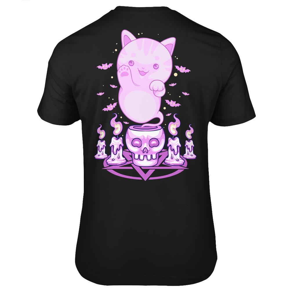 Pastel Goth Ghost Cat Boo Halloween Kitten Aesthetic Occult Sweatshirt