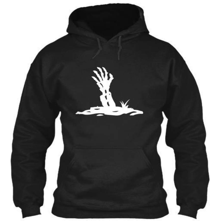 Zombie Hand Grave Halloween Gildan Hoodie Sweatshirt