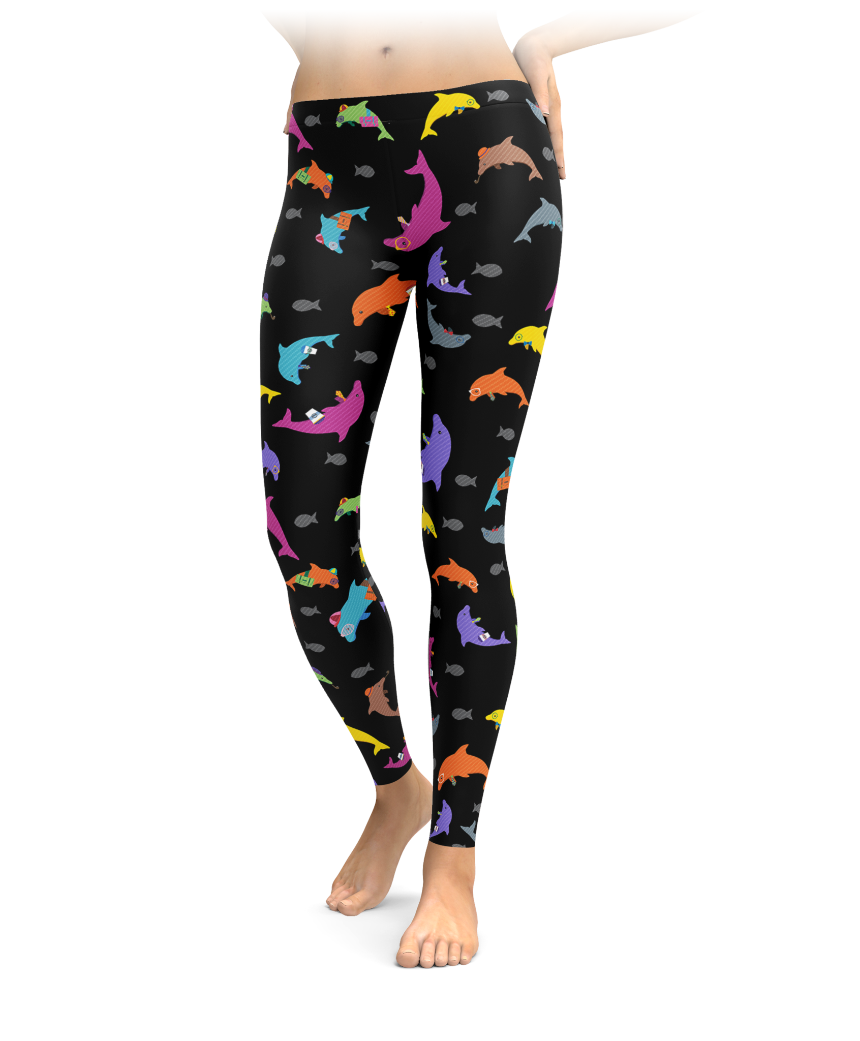 Colorful Dolphin Leggings