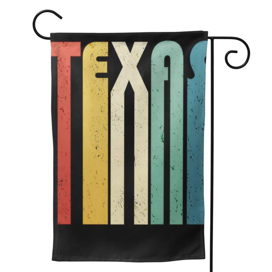 2 Pcs Garden Flag Vintage Retro Texas Horizontal Poster 12.5″x18″ -Mothers Day, Birthday Gifts for Mom, Dad, Wife, Husband, Daughters, Grandma, Friends