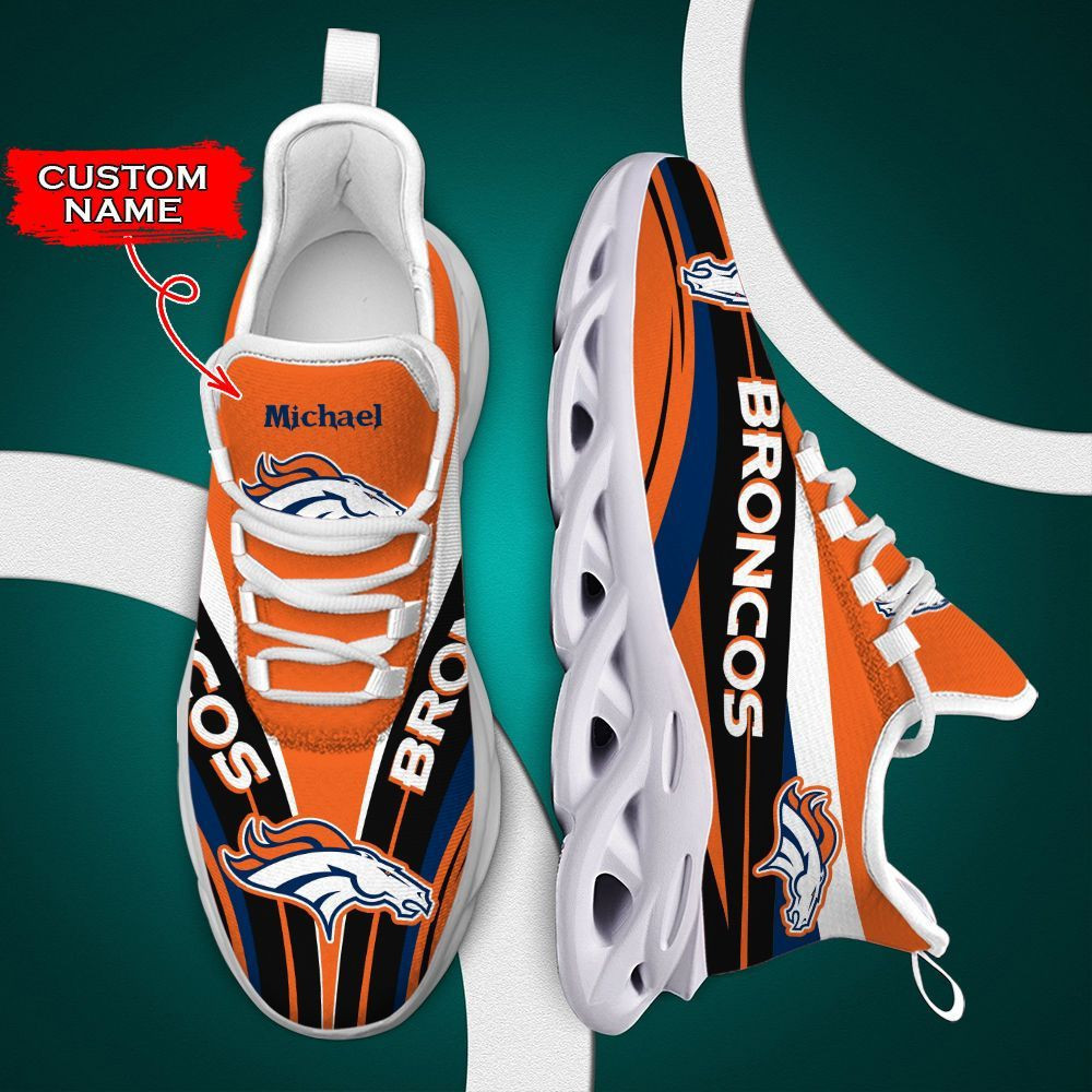 Denver Broncos Max Soul Shoes Luxury Custom Name 02 M3Bth0891