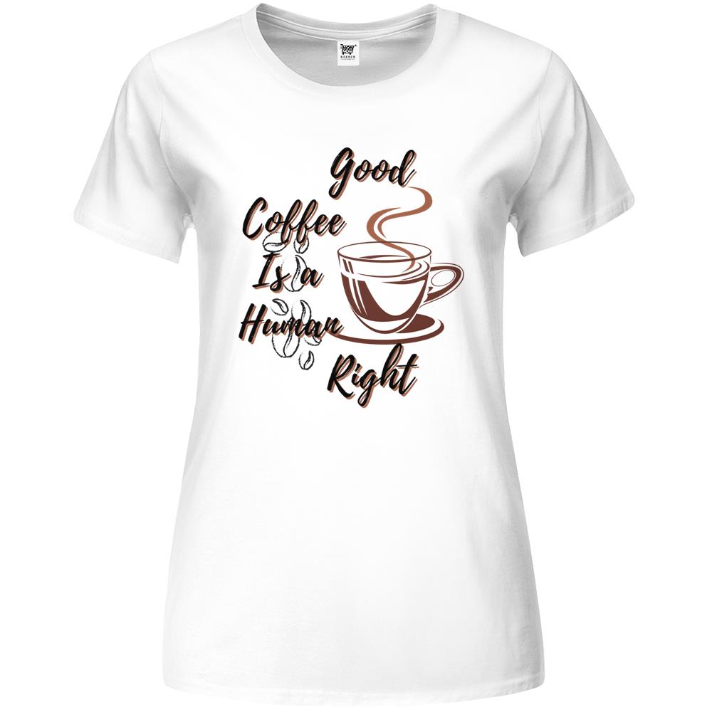 Good Iced Coffee Is A Human Right Essential (9) Premium Womens T Shirts