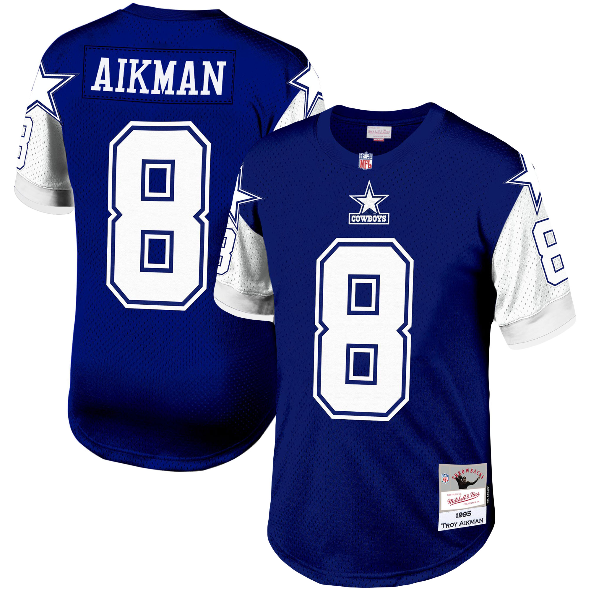 Troy Aikman Dallas Cowboys Mitchell & Ness Legacy Replica Jersey – Navy