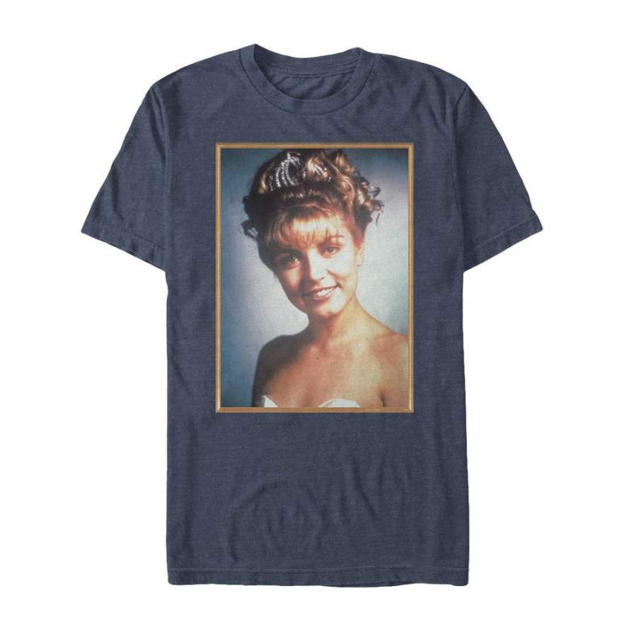 Twin Peaks Men’s Laura Palmer Homecoming Photo  T Shirt Navy Blue Heather