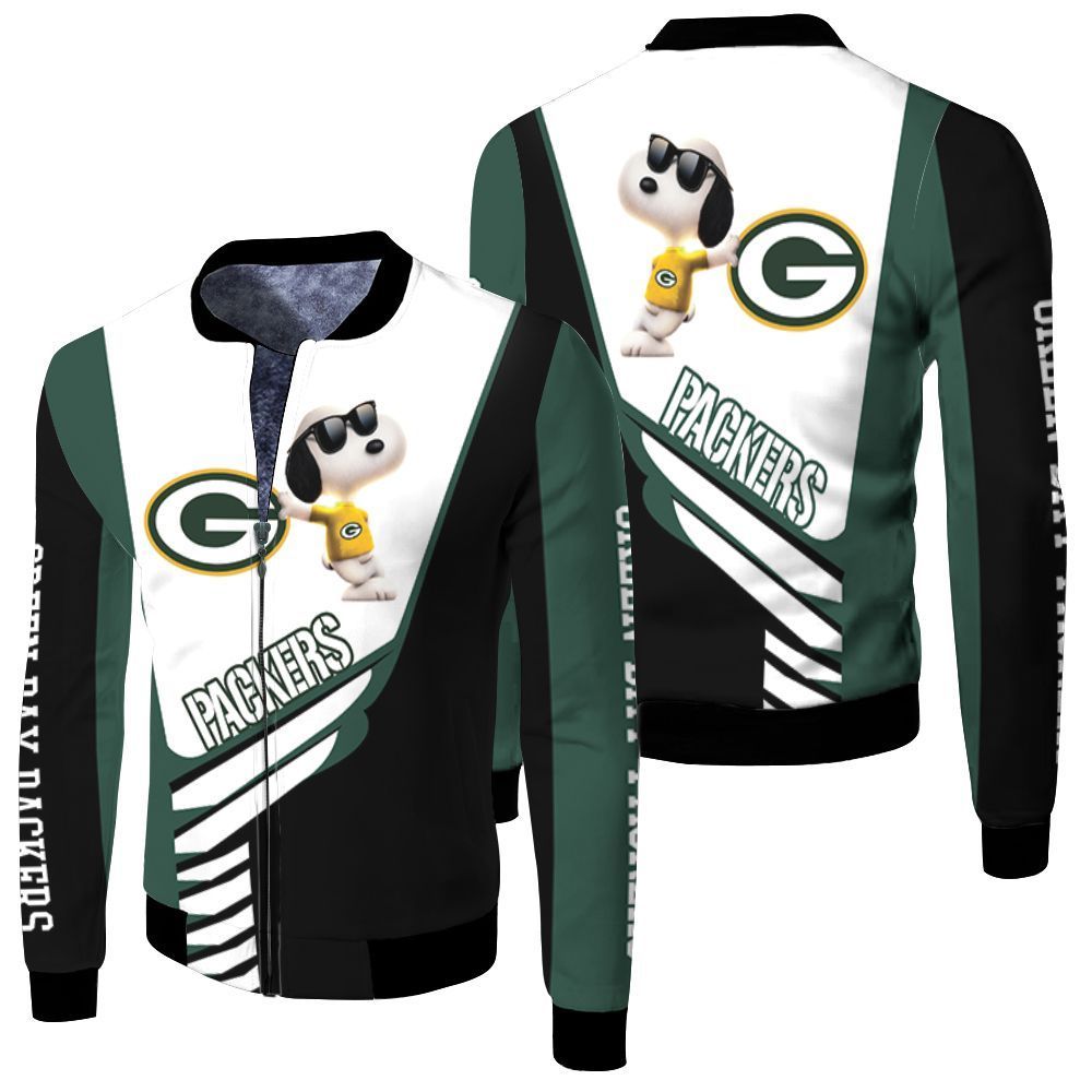 Green Bay Packers Snoopy 3D Bomber Jacket