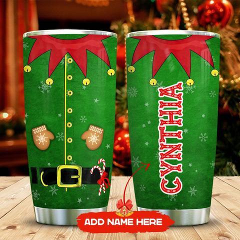 Elf Christmas Clothes Style Personalized Kd2 Stainless Steel Tumbler, Personalized Tumblers, Tumbler Cups, Custom Tumblers Bespoketshirt