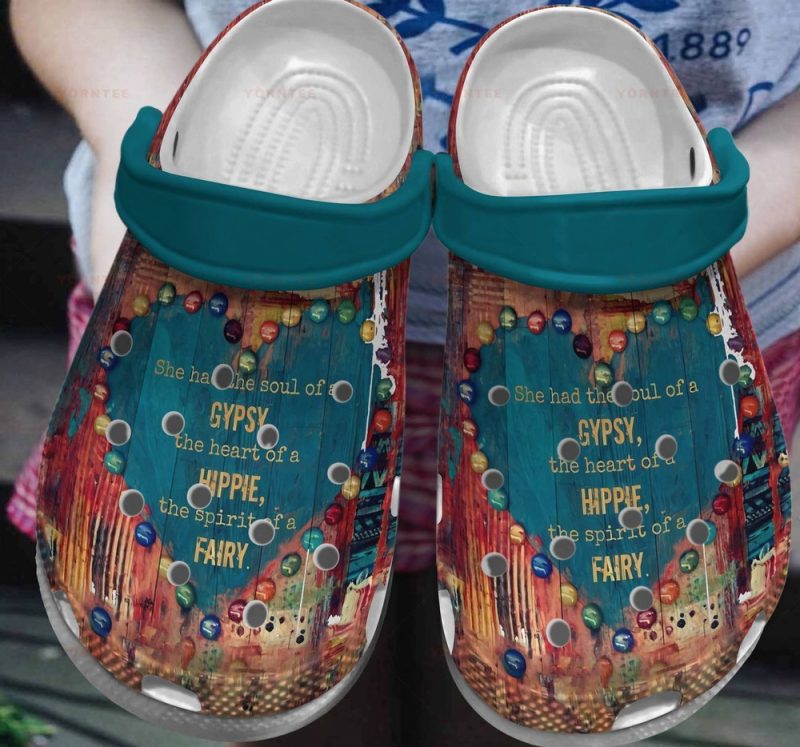 Spirit Of A Fairy Hippie Gift For Lover Rubber clog Shoes Comfy Footwear