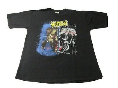 Vintage Wolfsbane Uk Rock Metal Band Single Stitch 1990 Tour T-shirt  Black 7688