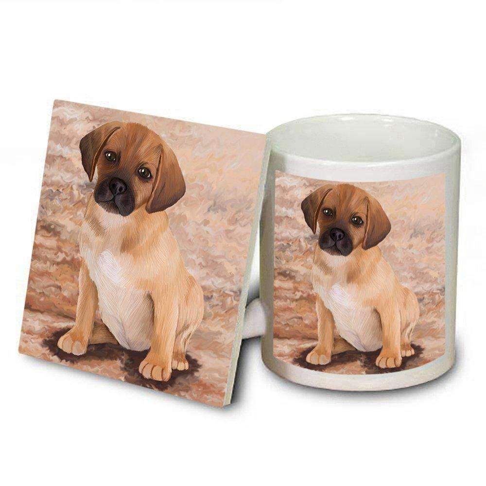 Puggle Puppy Dog Mug And Coaster Set