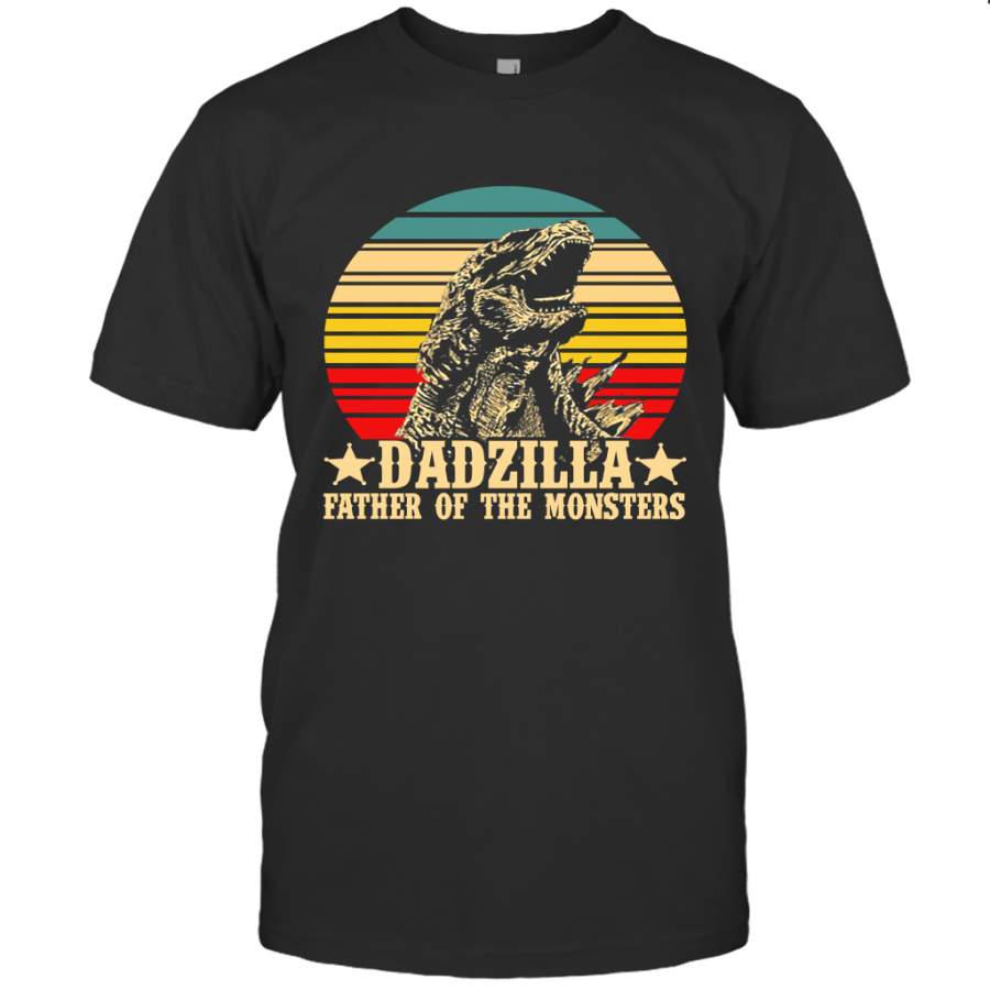 Dadzilla Father Of The Monsters Retro Vintage Shirt