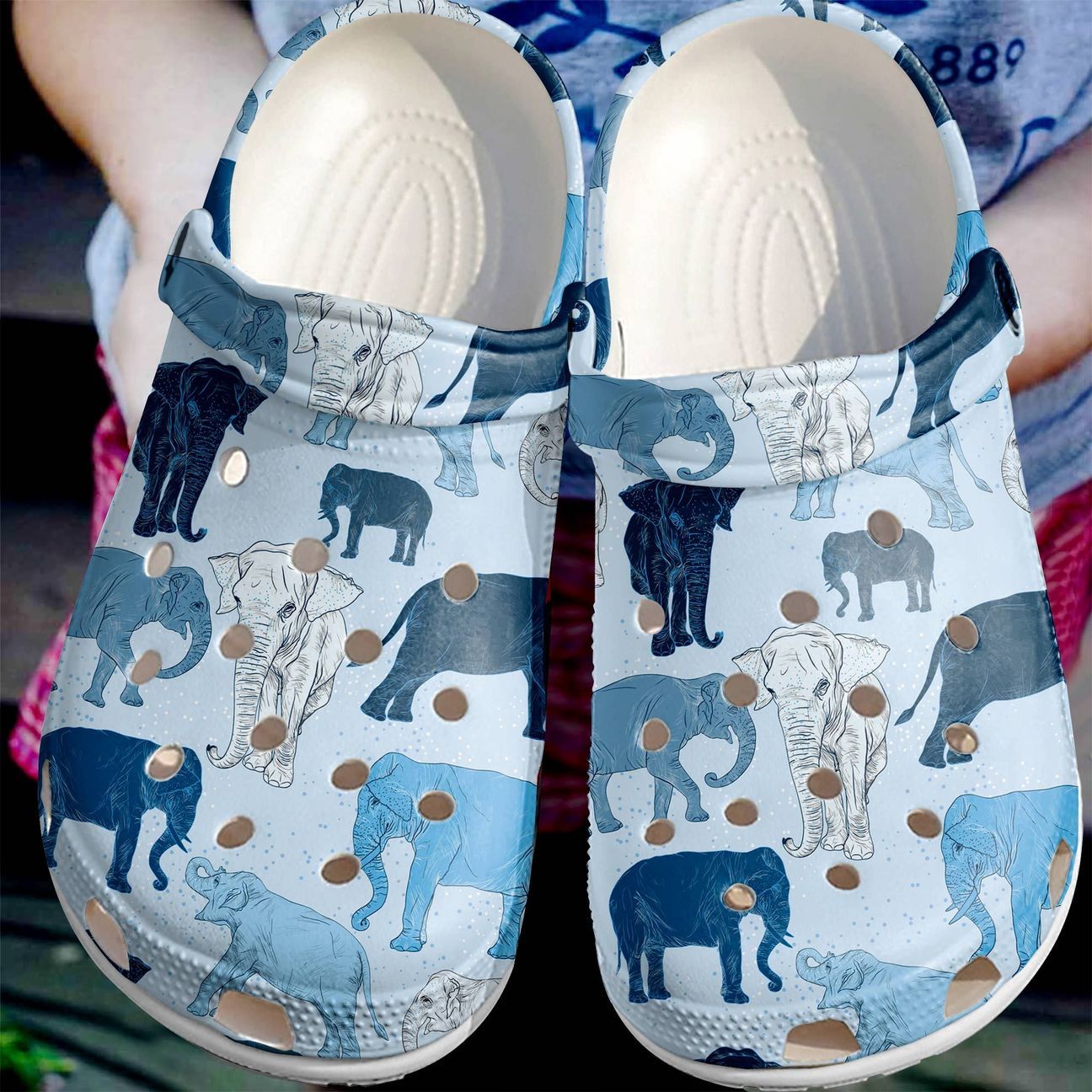 Elephant Personalize Clog, Custom Name, Text, Fashion Style For Women, Men, Kid, Print 3D Incredible Elephants