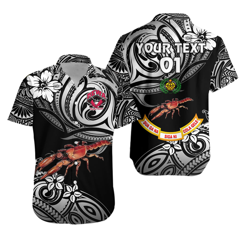 (Custom Personalised) Fiji Rewa Rugby Union Hawaiian Shirt Unique Vibes – Black, Custom Text And Number Lt8