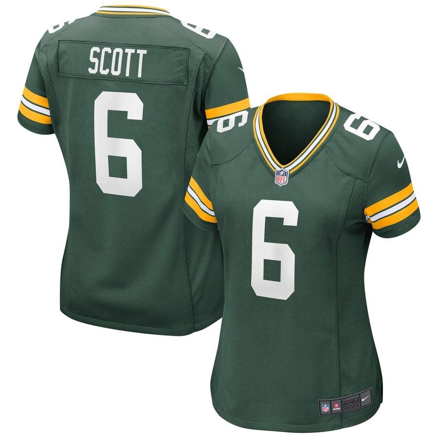 Woman Green Bay Packers Jk Scott Green Game Jersey Gifts For Fans