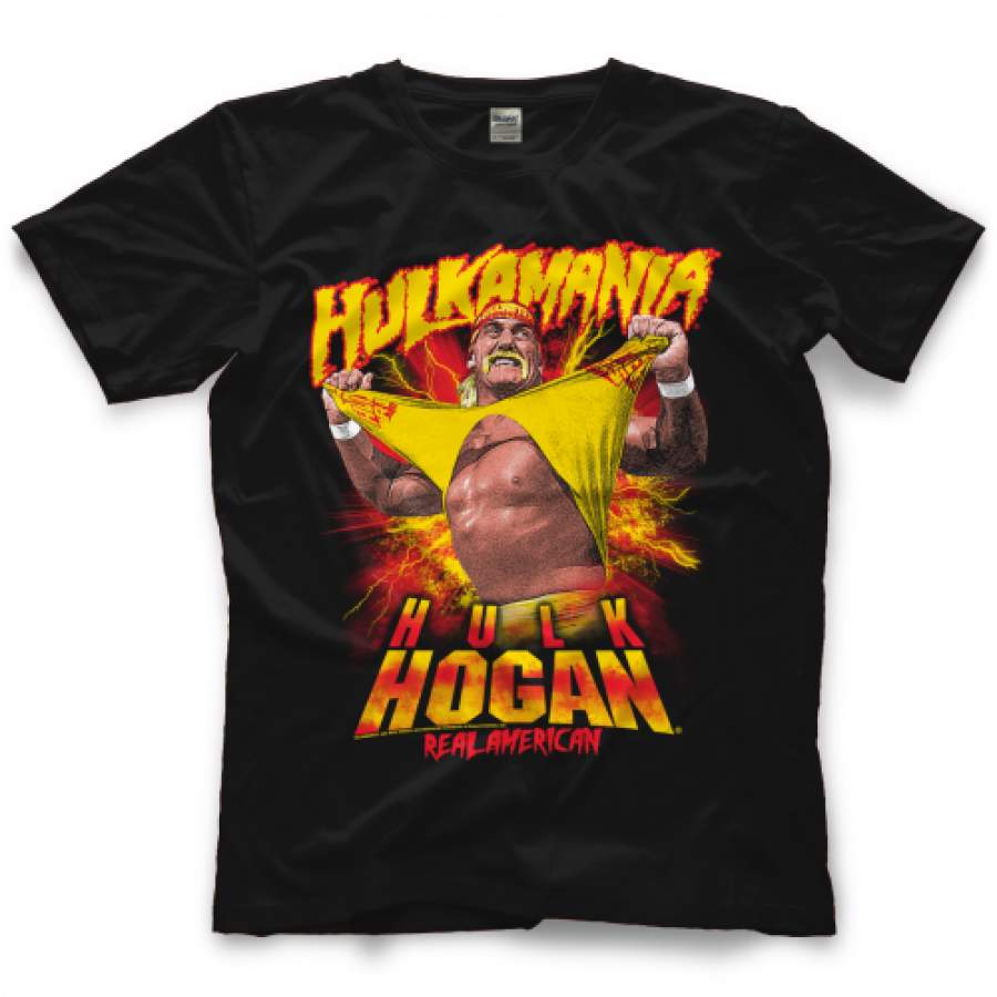 9380 T-Shirt Hulk Hogan Hulkamania Bild Offiziell bis5XL Hollywood Real