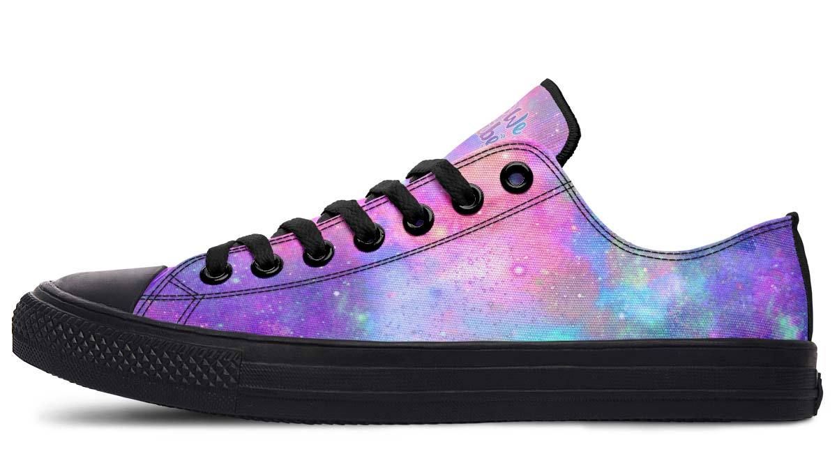 Celestial Cotton Candy Low Top Canvas Custom Shoes