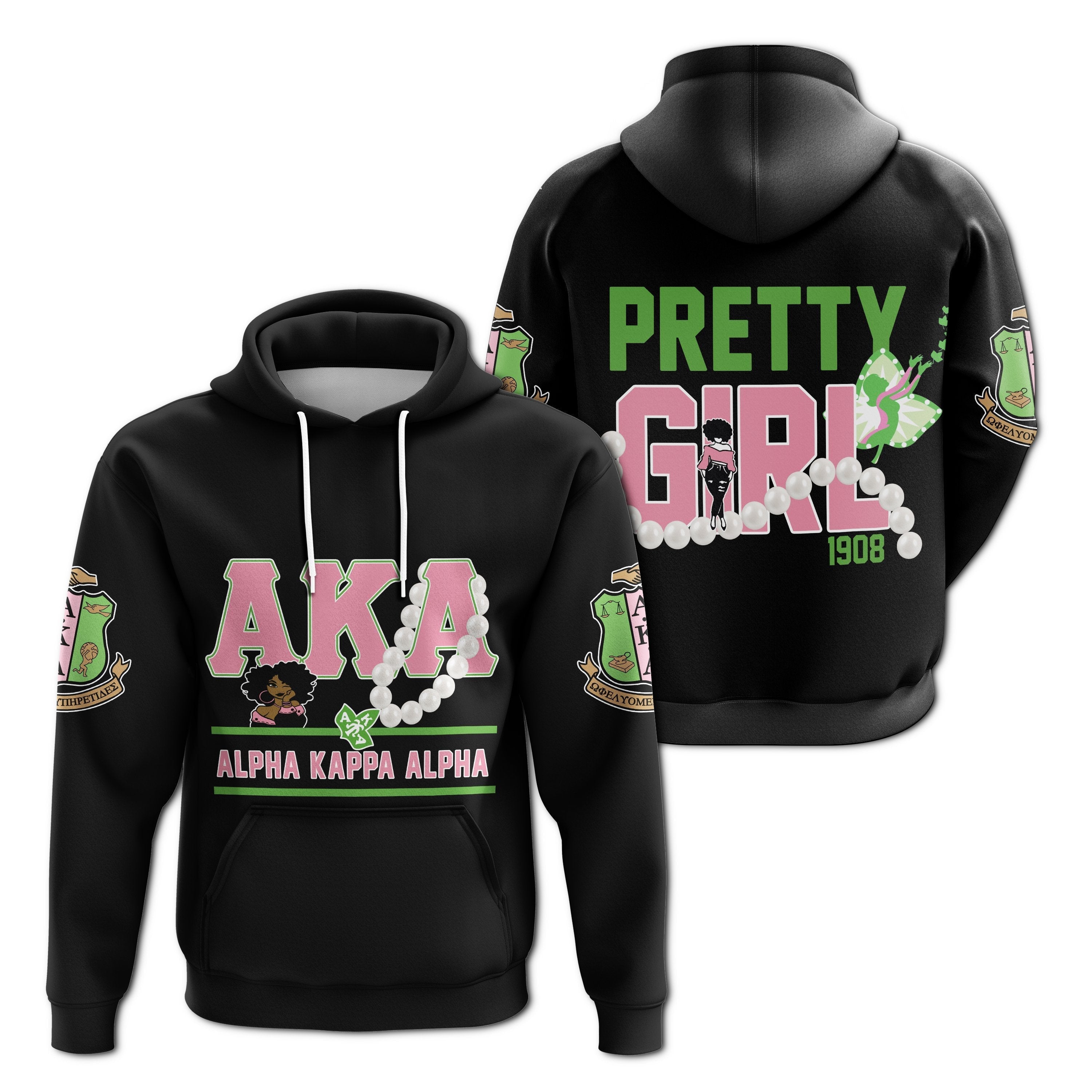 Alpha Kappa Alpha Pearl Luxury Pullover Hoodie