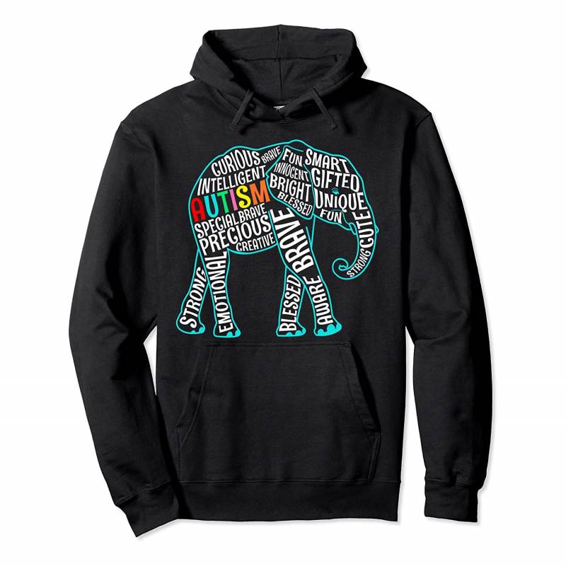 Autism Awareness Elephant – Autism Awareness Gifts Pullover Hoodie