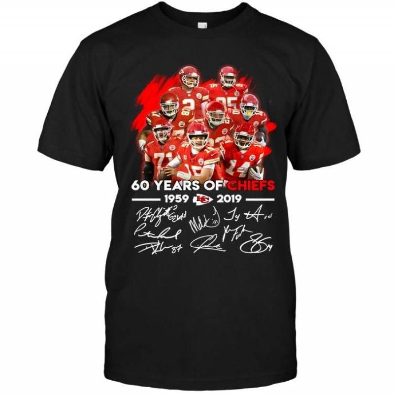 60 Years Of Kansas City Chiefs Signed Shirt