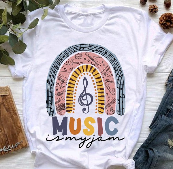 Music Is My Jam Rainbow Gift Standard/Premium T-Shirt