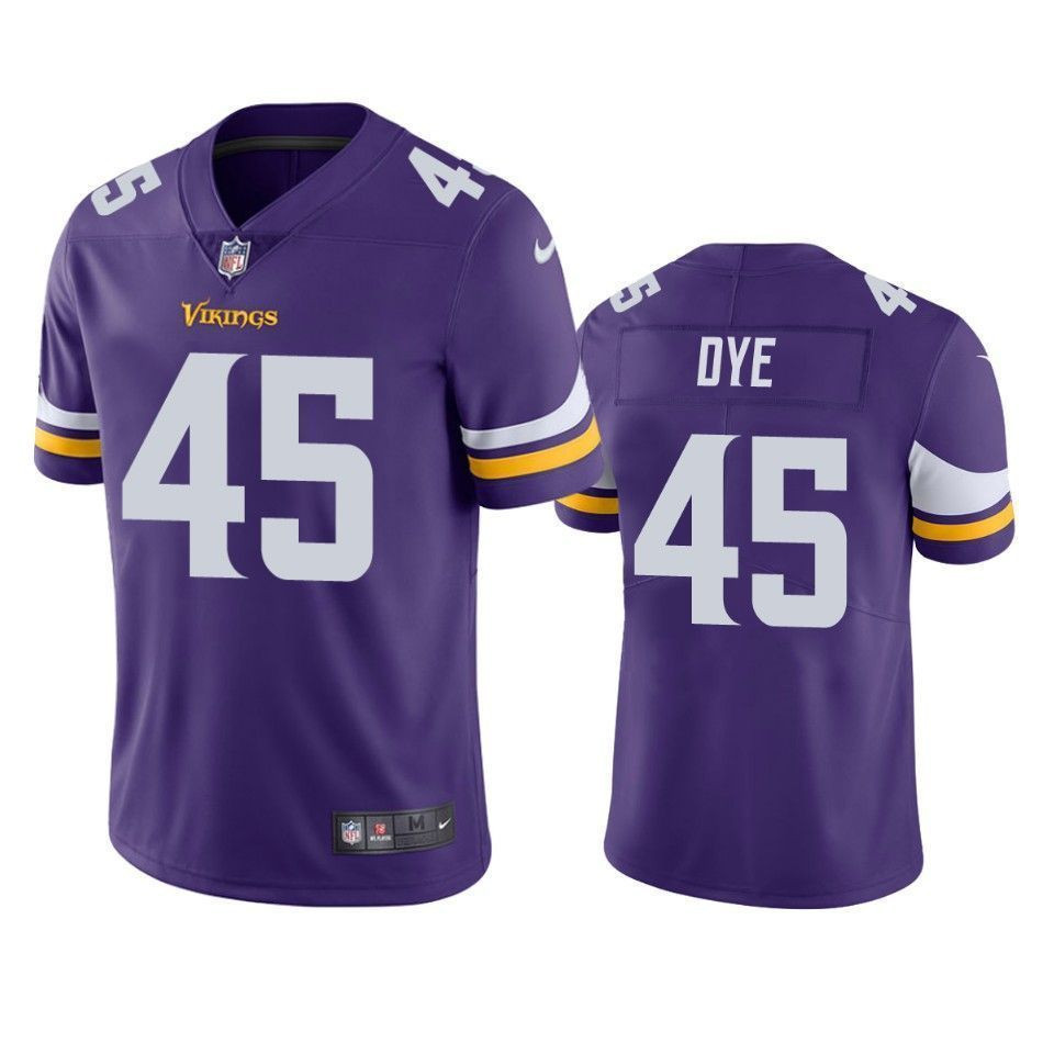 Minnesota Vikings Troy Dye Purple Vapor Untouchable Limited 3D Jersey