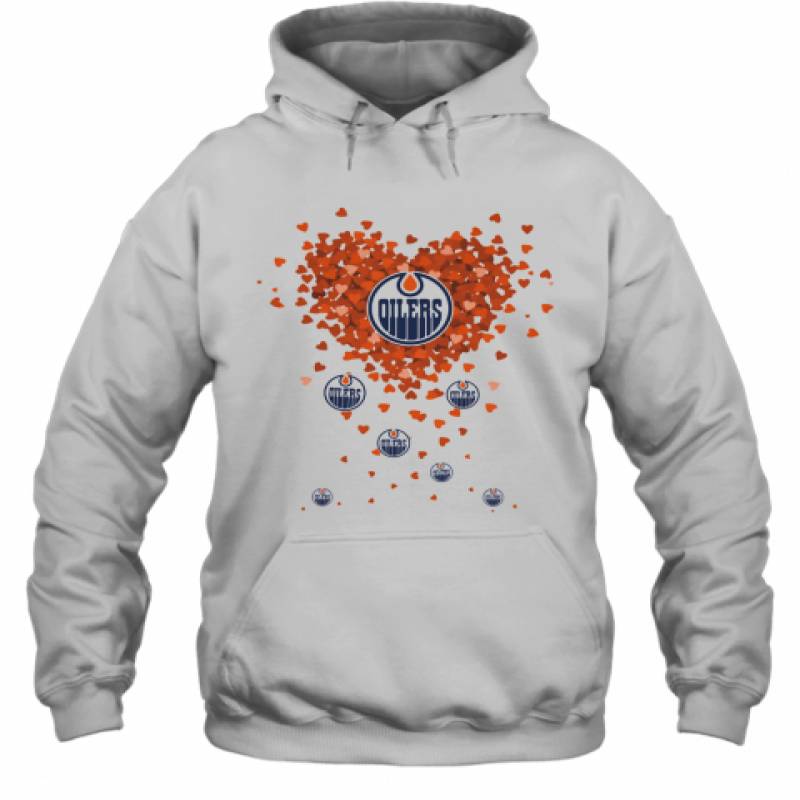 Love Edmonton Oilers Hearts Hoodie