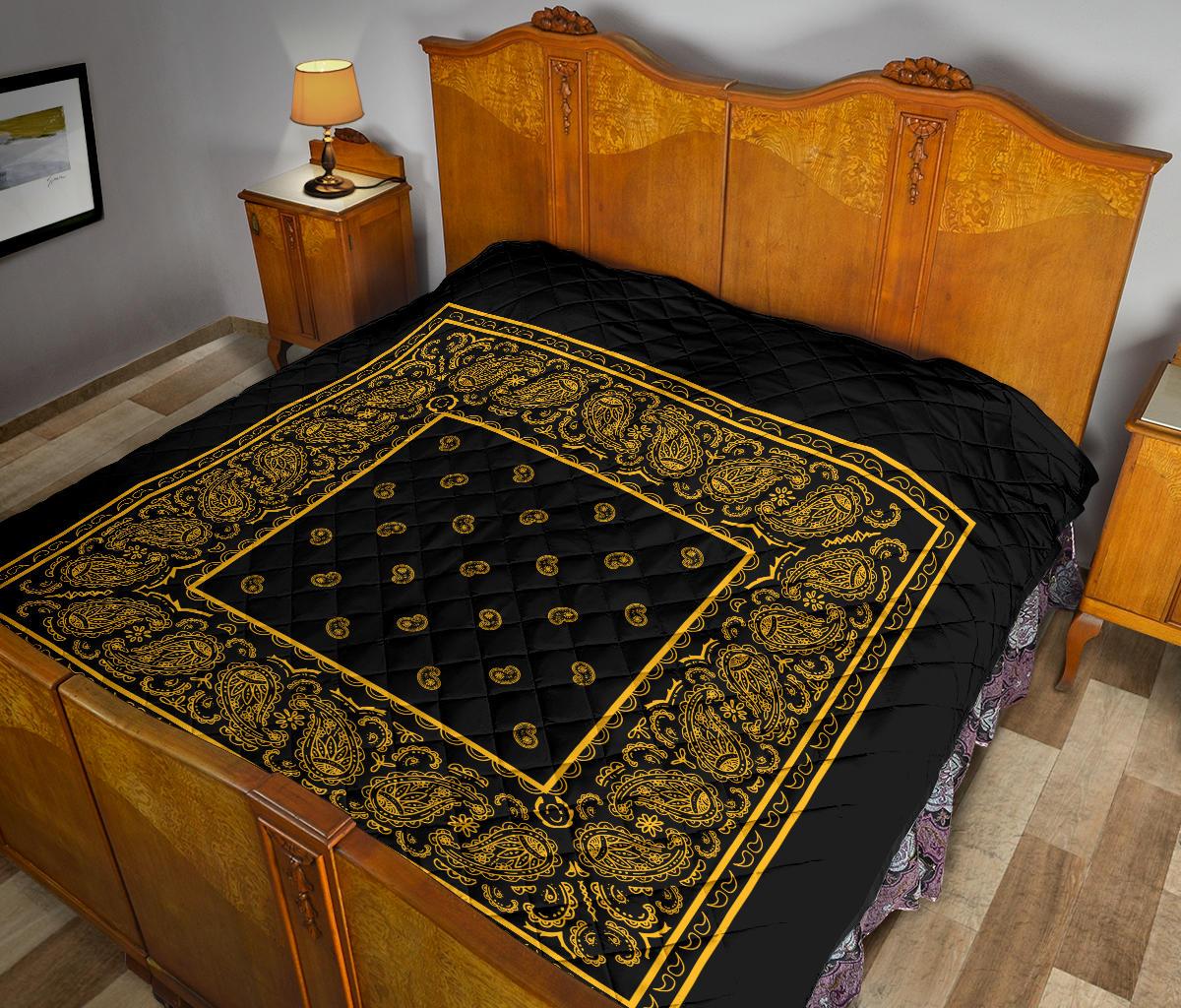 Black Gold Bandana Quilts