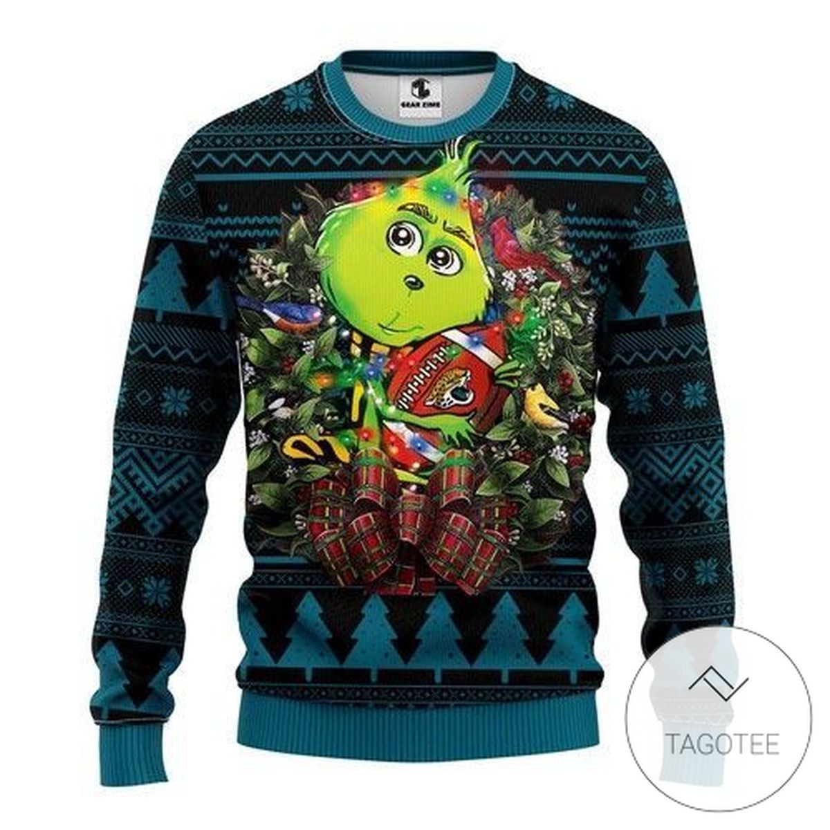 Jacksonville Jaguars The Grinch Gift For Fan Ugly Wool Sweater Christmas V2