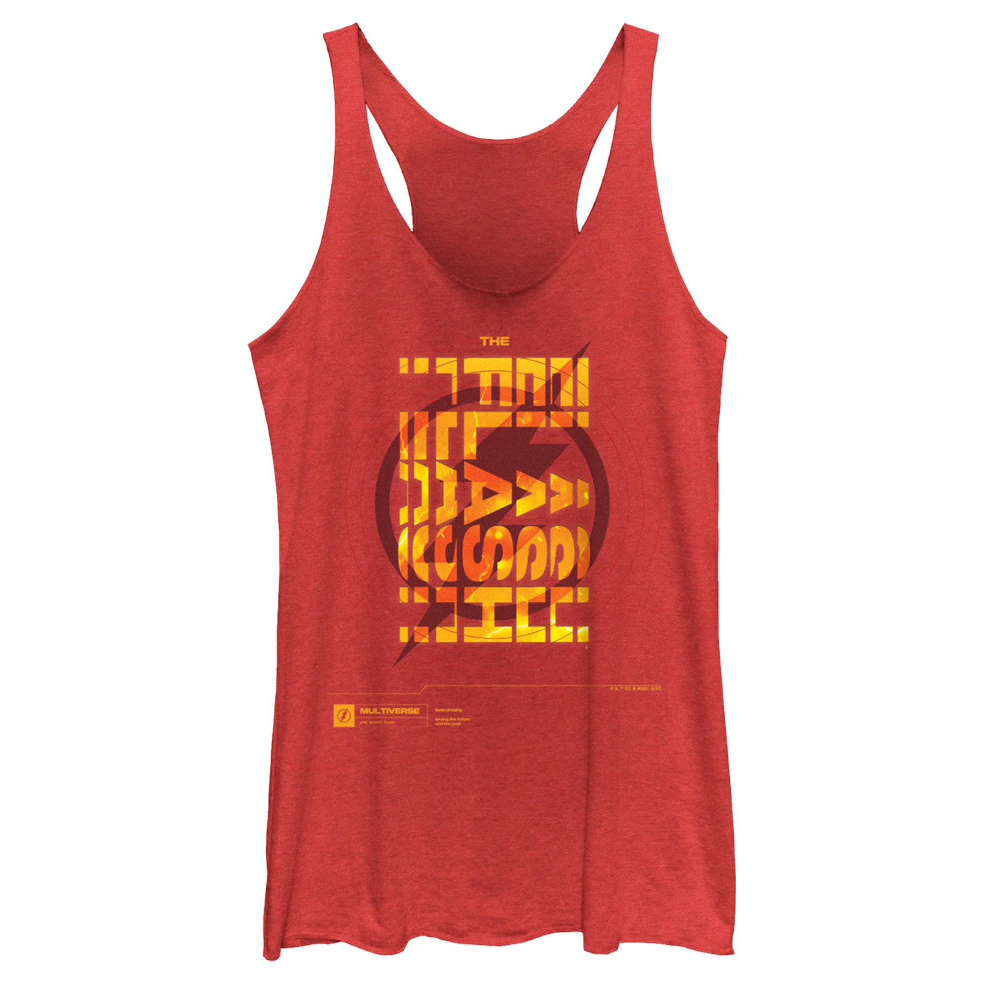 Women’S The Flash File Logo Racerback Tank Top