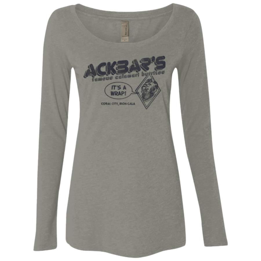 Ackbar’s Burritos Women’s Triblend Long Sleeve Shirt