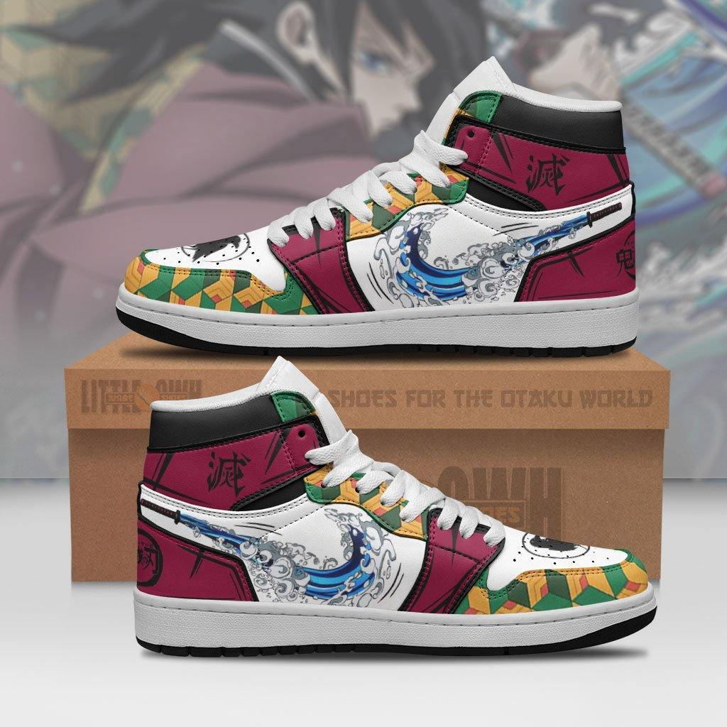 Giyu Tomioka Water Breathing  Jd Sneakers Custom Demon Slayer Anime Shoes