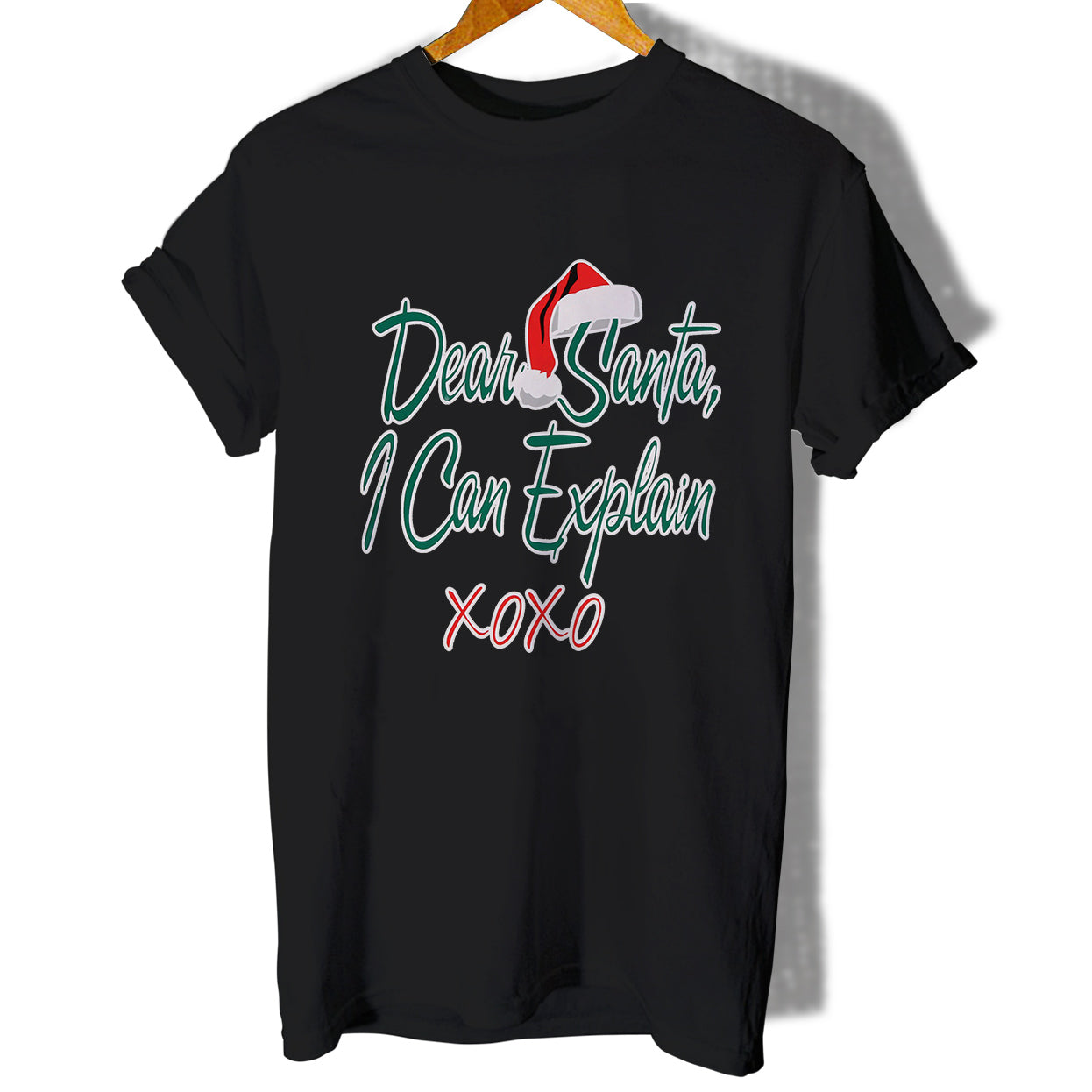 Ugly Christmas Dear Santa I Can Explain Xoxo Women T-Shirt