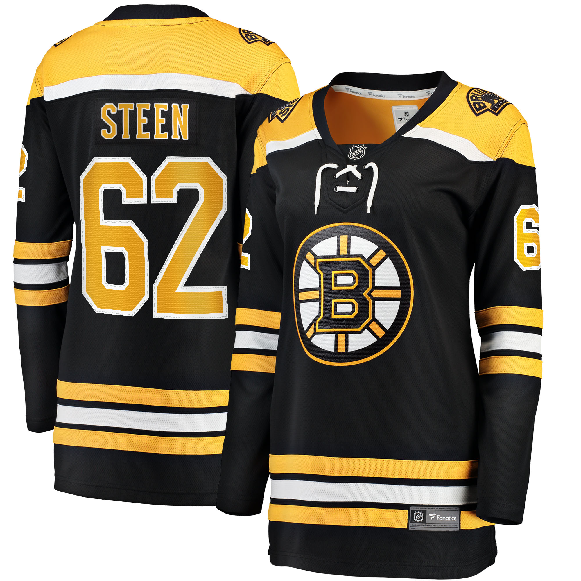 Oskar Steen Boston Bruins Branded Women's Home Breakaway Player Jersey – Black