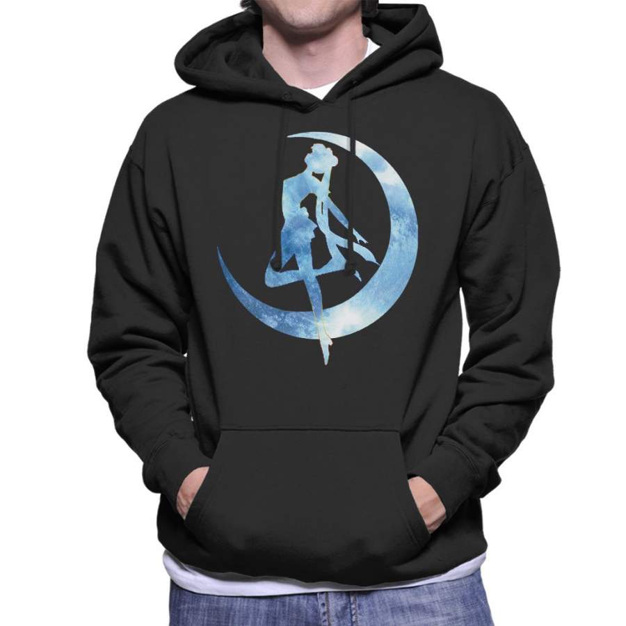 Sailor Moon Moon Outline Men’s Hooded Sweatshirt