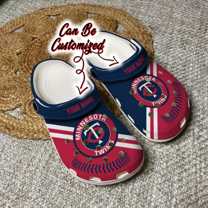 Baseball Crocss – M.Twins Personalized Baseball Logo Team Clog Shoes