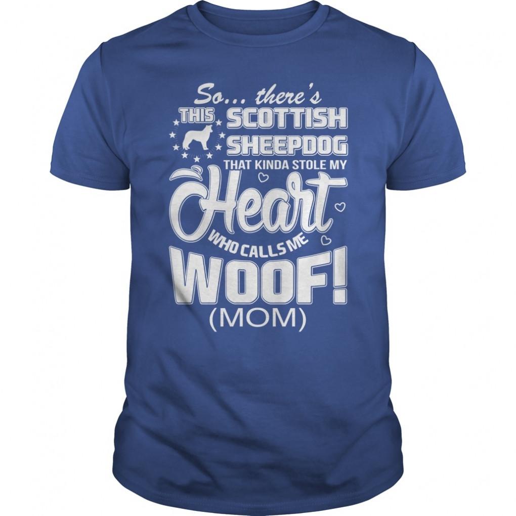 Scottish Sheepdog Cute Shirts Guys Tee 885754211