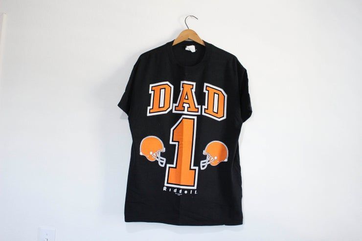 Vintage 1 Dad Cleveland Browns Football Fan Fathers Day Shirt