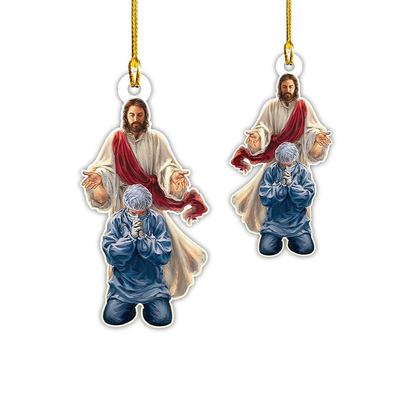 God Bless Our Health Care Workers – Shaped Ornament