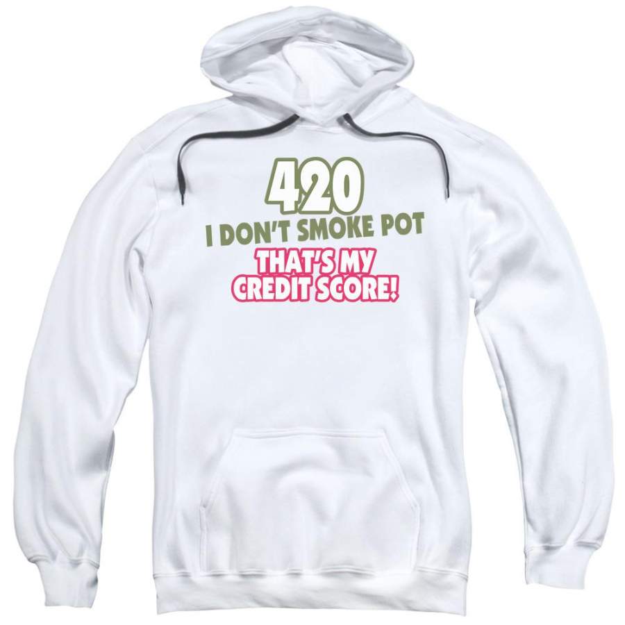 420 Credit Score Adult Pull-Over Hoodie