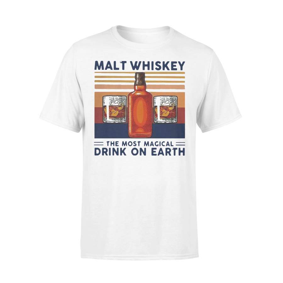 Malt Whiskey The Most Magical Drink On Earth Vintage T-shirt