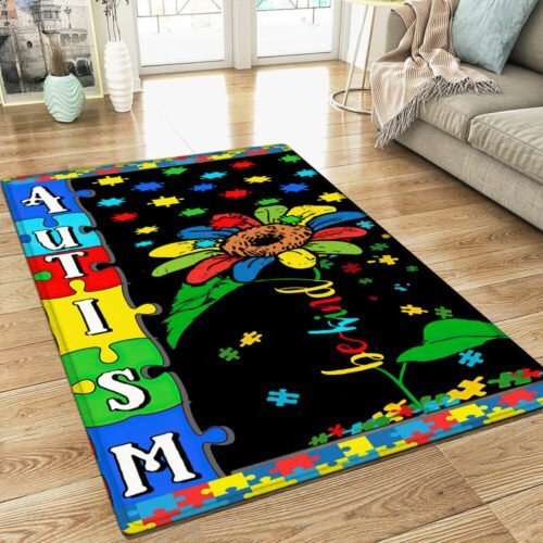 Autism Awareness Rug Happy House